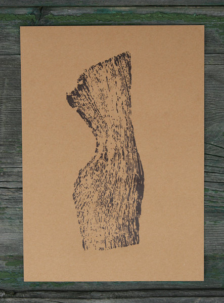 Kunstdruck, Holzdruck #7, Eichenholz