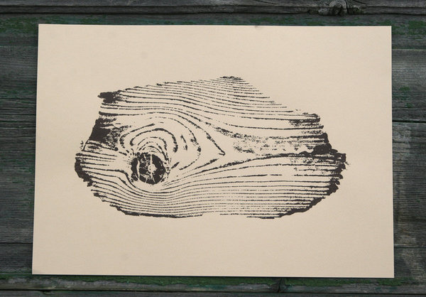 Kunstdruck, Holzdruck #13, Kiefernholz